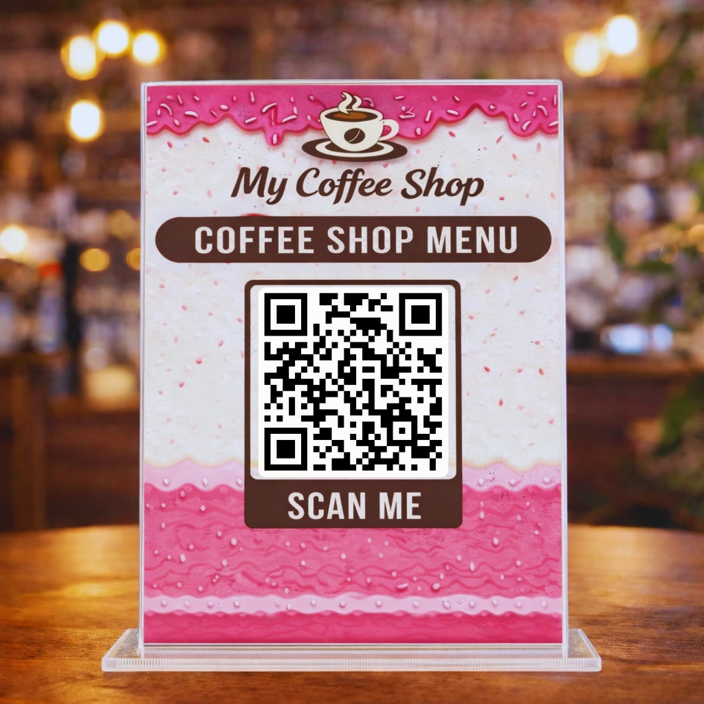 Example QR menu