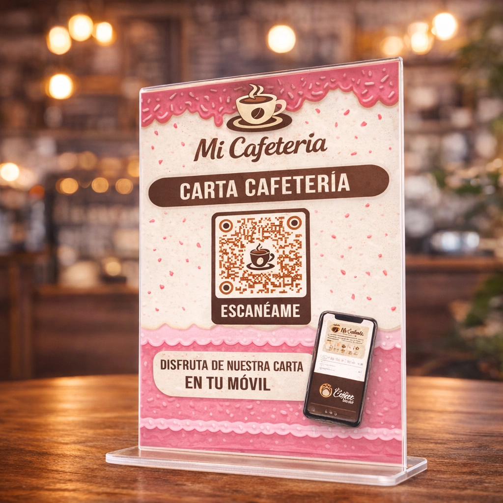 Ejemplo de carta digital con QR