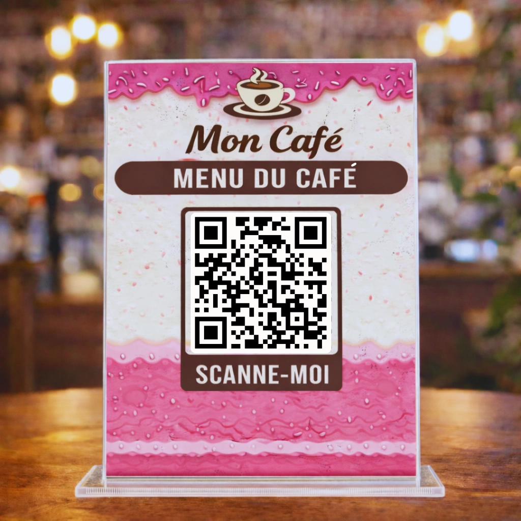 Exemple de QR code de menu